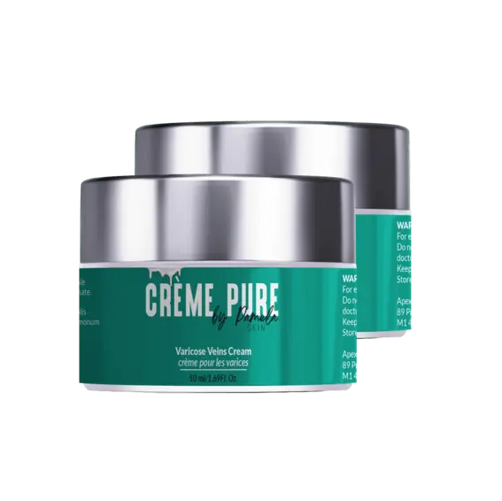 2x CremePure ™ By Pamela Skin- Varicose repair cream
